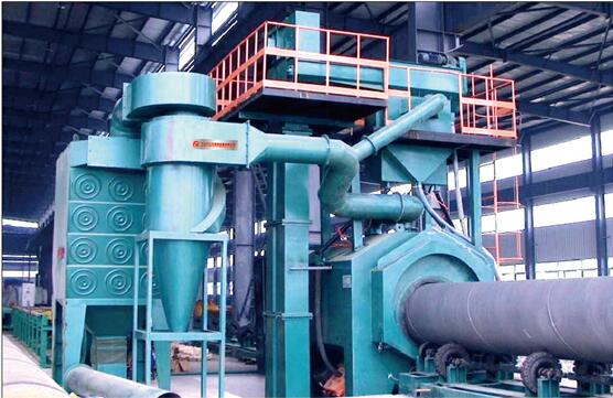 鋼管內(nèi)外壁拋噴丸清理機(jī)